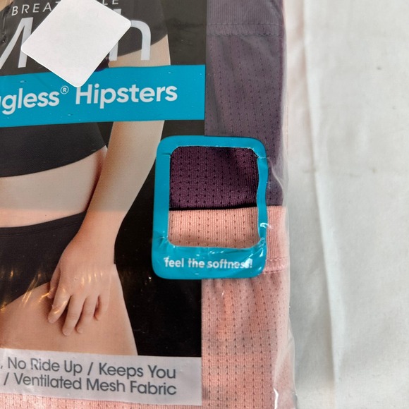 15 Pairs Hanes Just My Size 5 Pack Breathable Mesh Tagless Hipster Panties 10/2X - Picture 5 of 6